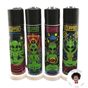 Trippy Alien Clipper Feuerzeuge